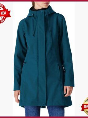 Lightweight Waterproof Fleece Lined Hooded Softshell Rain Jacket Windbreaker